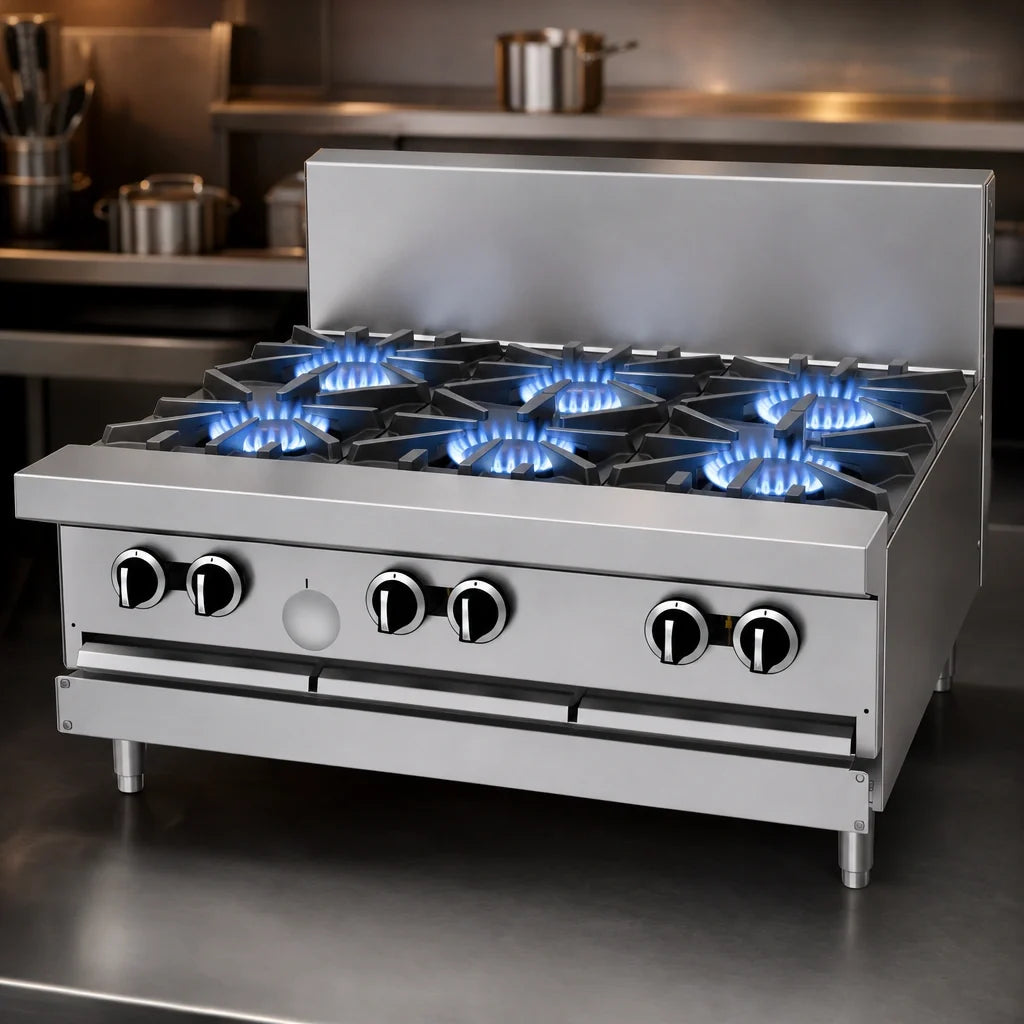 Garland G Starfire Pro G36-6T 36-Inch Natural Gas Modular Commercial Range with 6 Open Burners