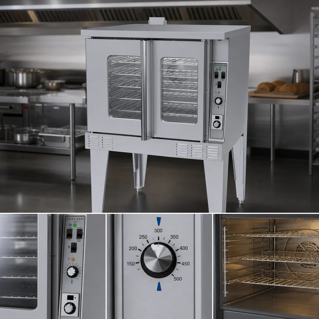 Garland Master MCO-GS-10-S Full-Size Single-Deck Gas Convection Oven, Standard Depth, 6-Pan, Solid-State Digital Controls