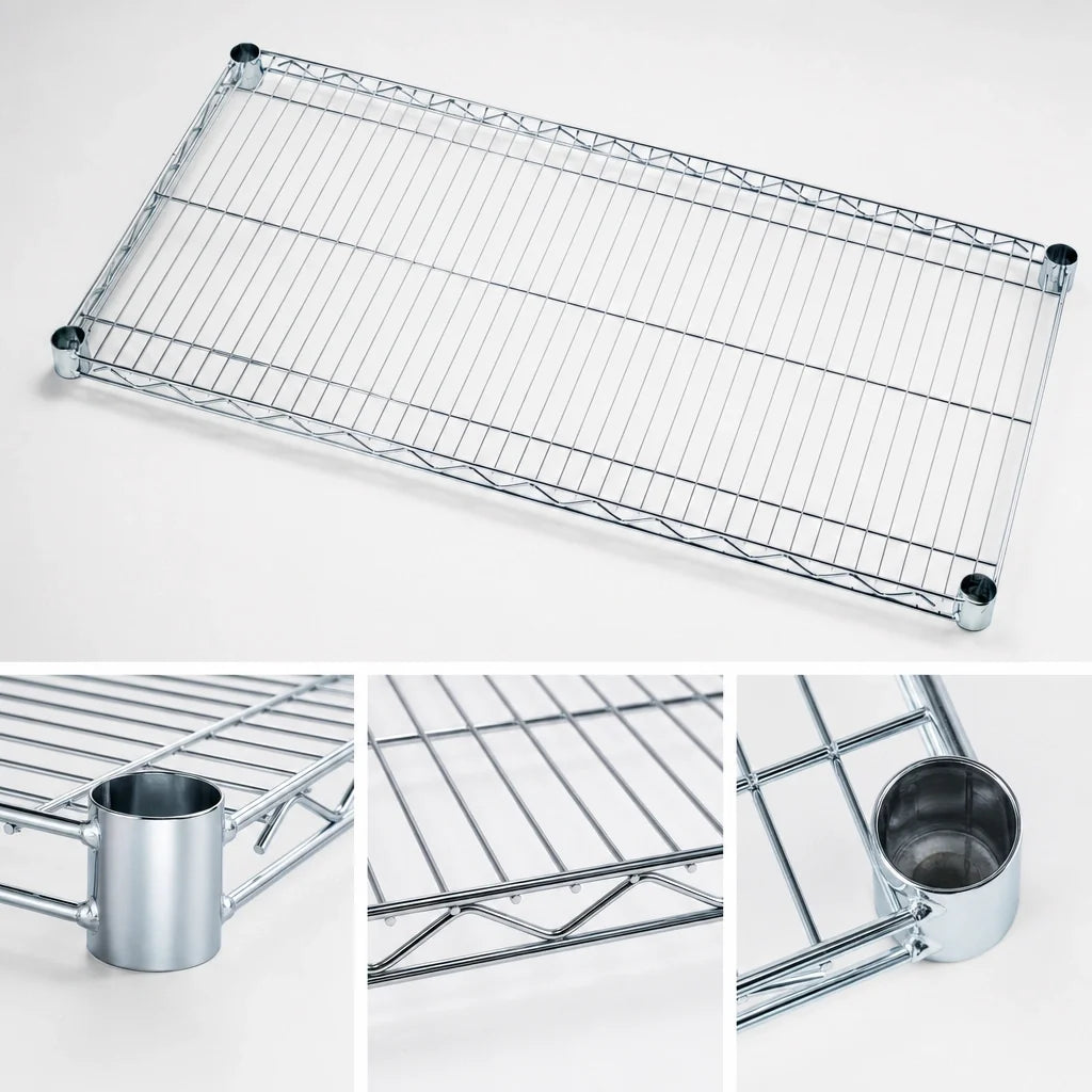Quantum 3648C Chrome-Plated Wire Shelf, 48"W x 36"D, 600–800 lb. Capacity, NSF