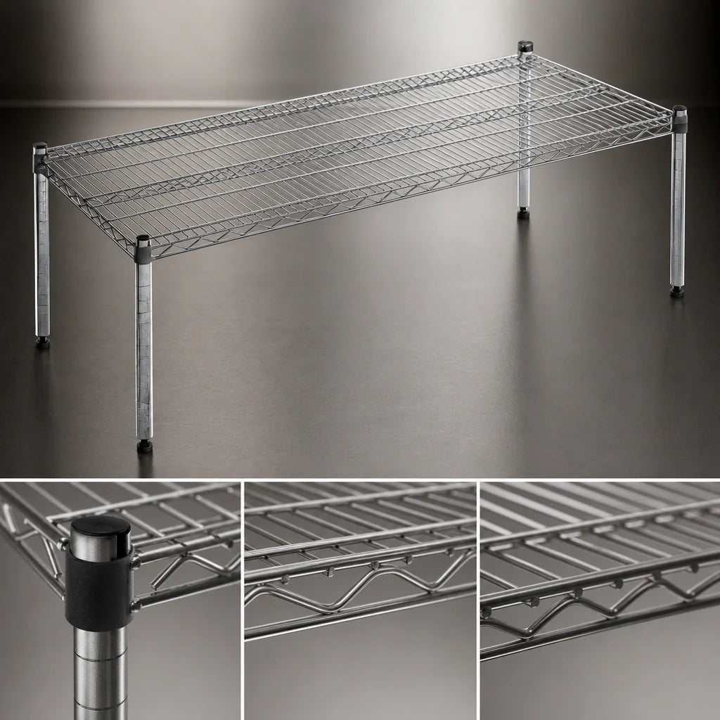 Eagle Group EagleGard PF2130-E Wire Dunnage Platform, 30"W x 21"D, 14" Posts, 600 lb. Capacity