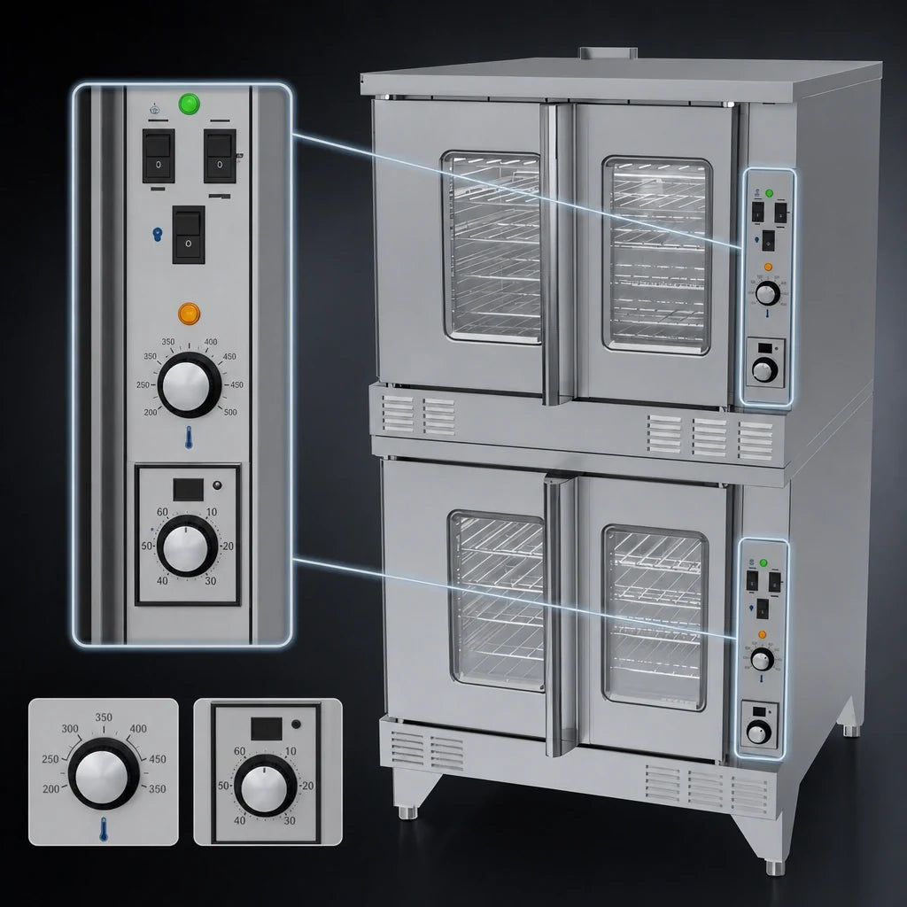 Garland Signature SUME-200-SIGNATURE HIGH VOLTAGE Full-Size Double-Deck Electric Convection Oven, Solid-State Controls, 5-Pan Capacity