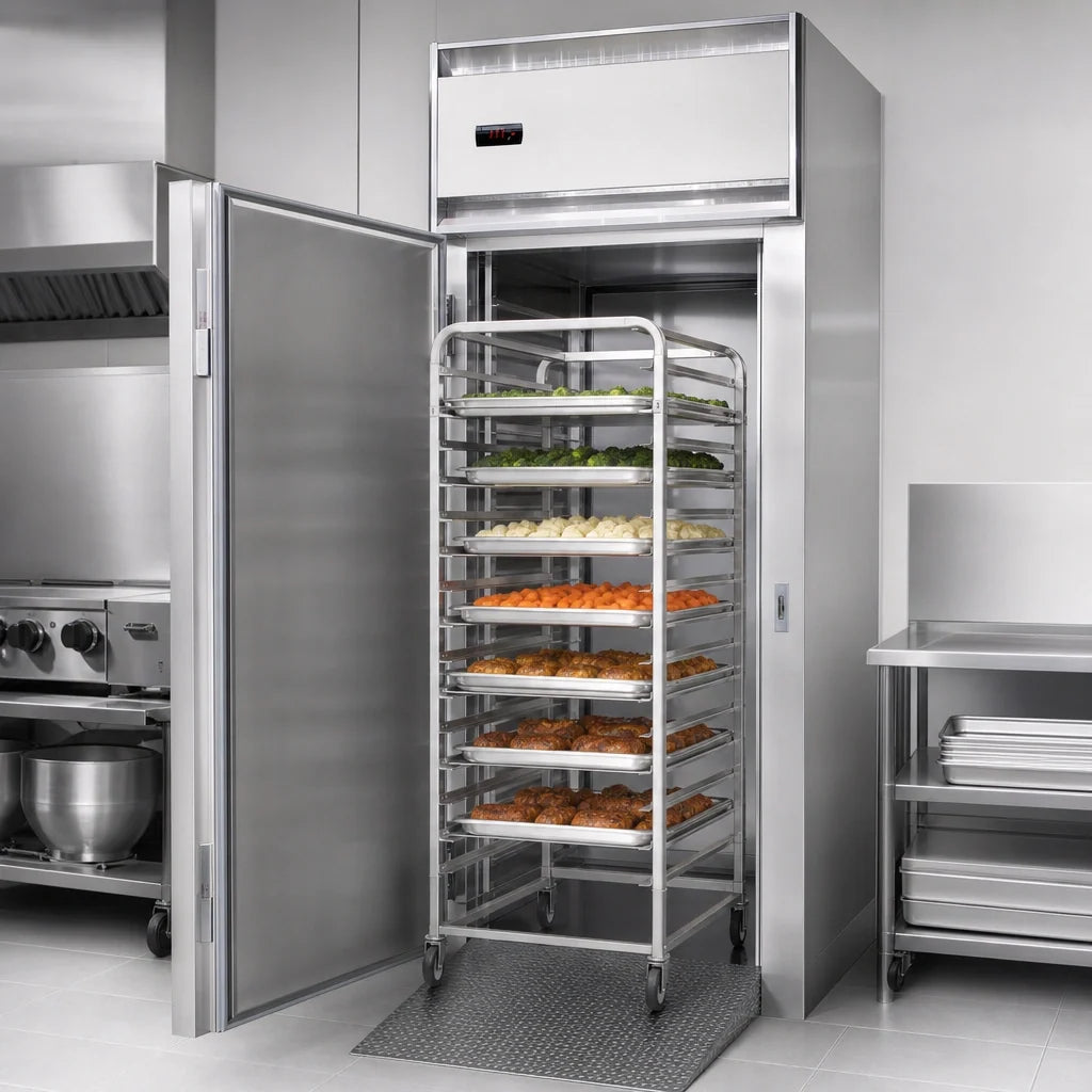 Continental Refrigerator Designer Line DL1WI-SA Roll-In One-Section Warmer with Solid Door, Stainless Steel Exterior