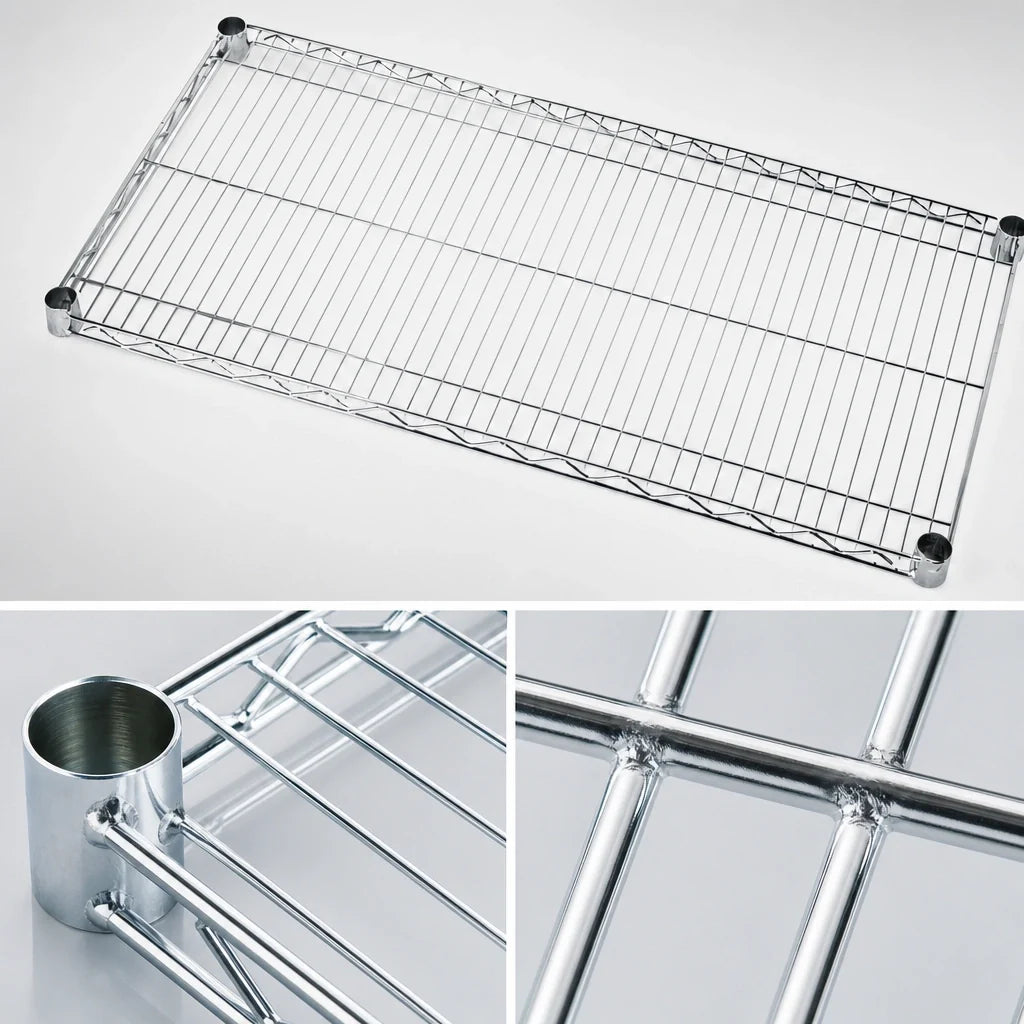 Quantum 3048C Chrome Wire Shelf, 48" W x 30" D, 600–800 lb. Capacity