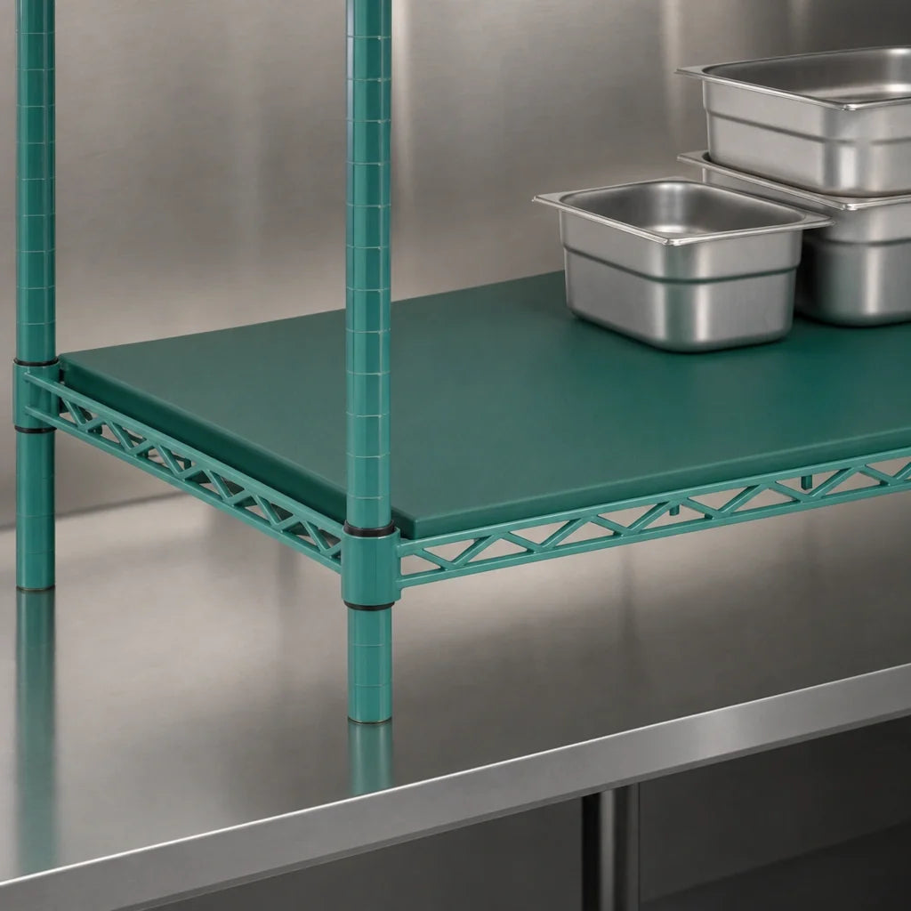 Eagle Group QuadPlus QPF-2454E-GS 54 x 24-Inch Solid Green Polymer Shelf Mat with Wire Frame and Antimicrobial Protection Case of 2
