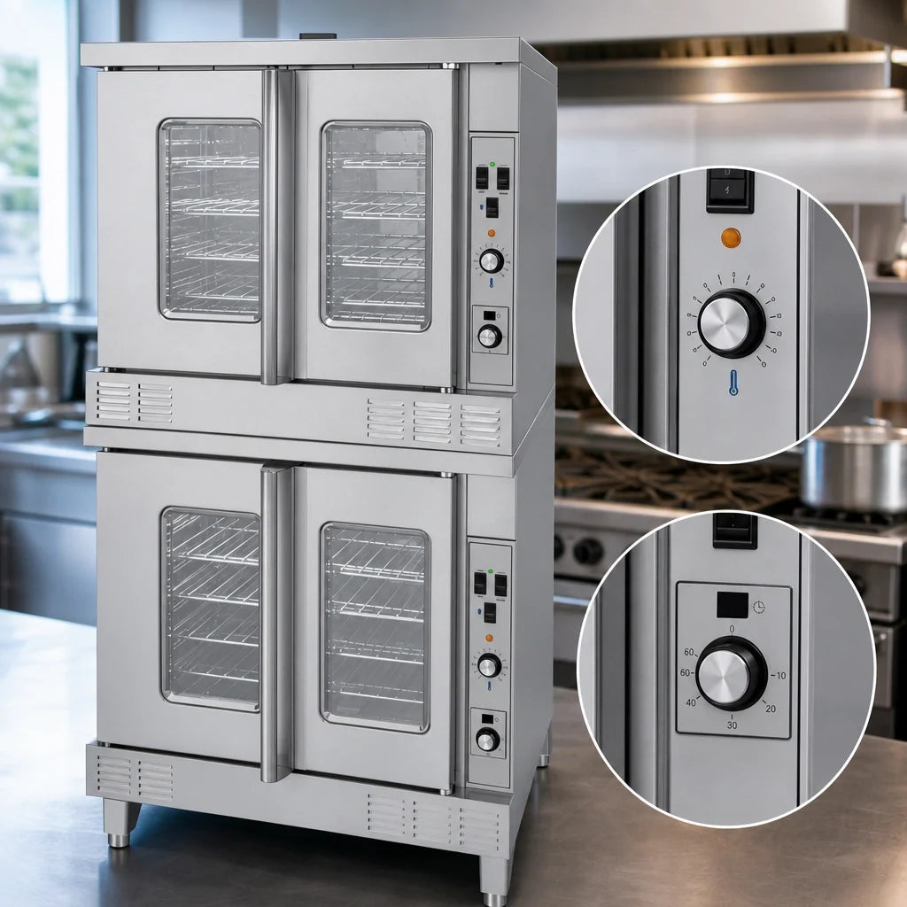 Garland US Range Summit Ovens SUME-200 Double-Deck Electric Full-Size Standard-Depth Convection Oven, Solid-State Controls
