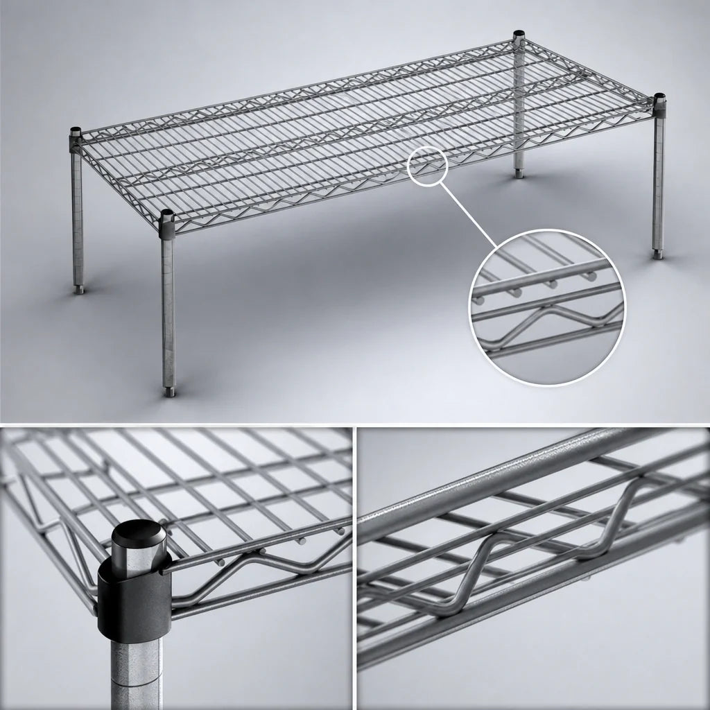 Eagle Group EAGLEbrite PF1830-Z Wire Platform Dunnage Rack, 30 x 18 x 14 Inches, 600 lb. Capacity, Zinc Finish
