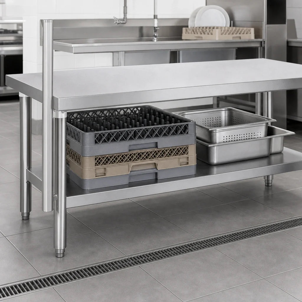 Eagle Group 605373-X Galvanized Dishtable Undershelf, 48"W x 24-1/8"D