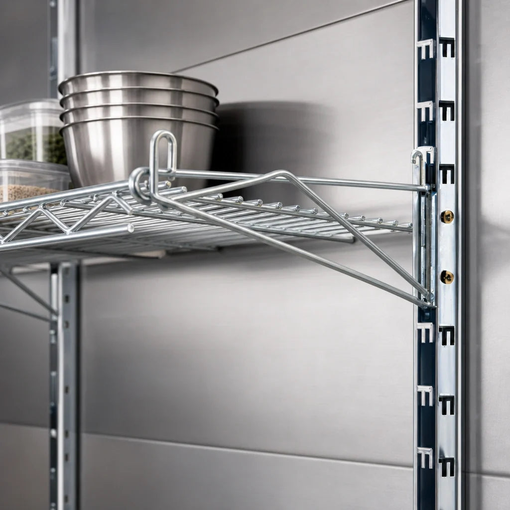 Eagle Group WalStor PR24B 24-Inch Wire Shelf Brackets, Zinc Finish 1 Pair