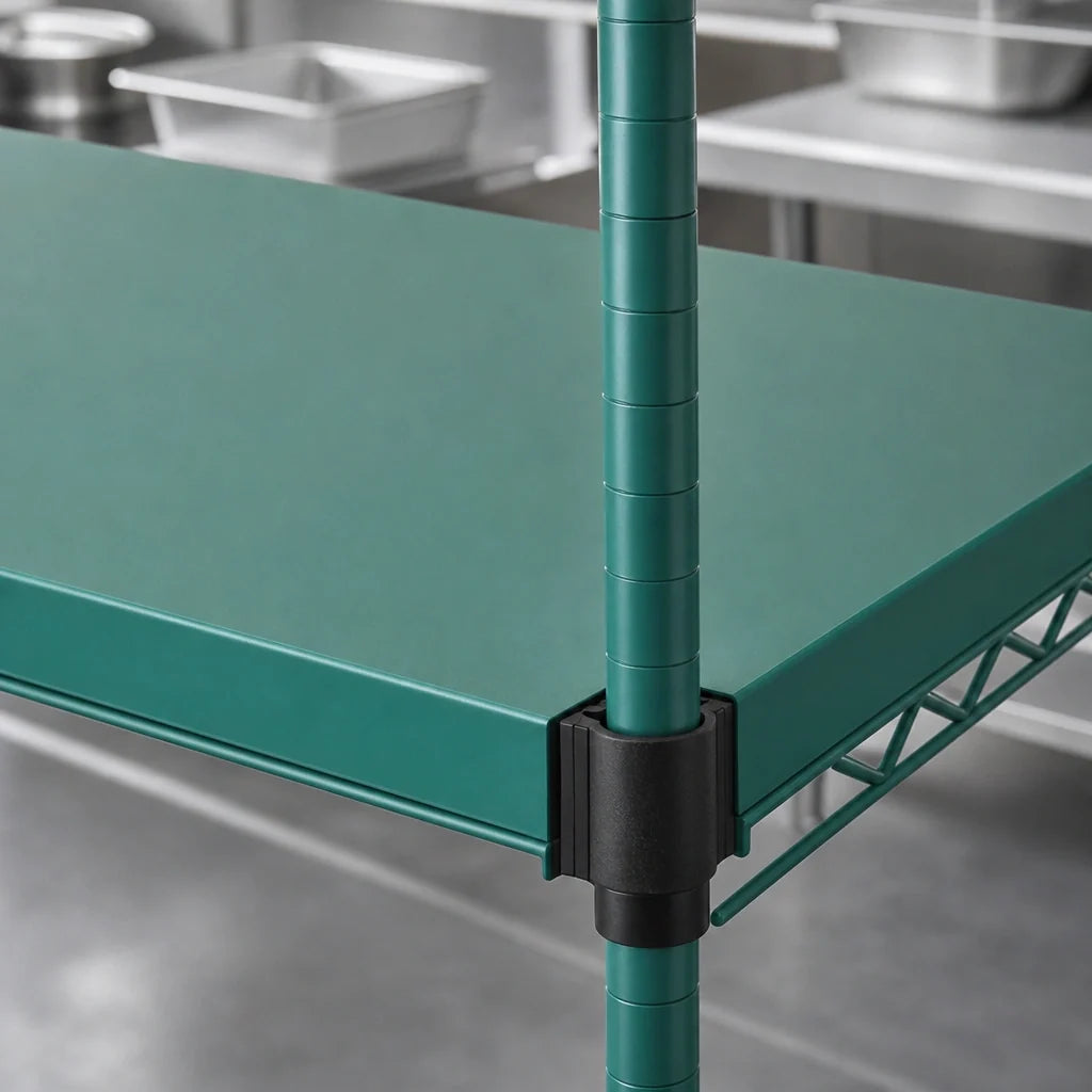 Eagle Group QuadPlus QPF-QA2436E-GS Solid Green Polymer Shelf Mat, 36 x 24 in, Antimicrobial, with Quad-Adjust Frame Case of 4