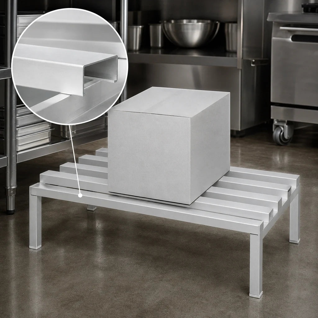 Channel Manufacturing CA2042 Aluminum C-Channel Dunnage Rack, 42W x 20D x 12H, 2,500 lb Distributed Capacity
