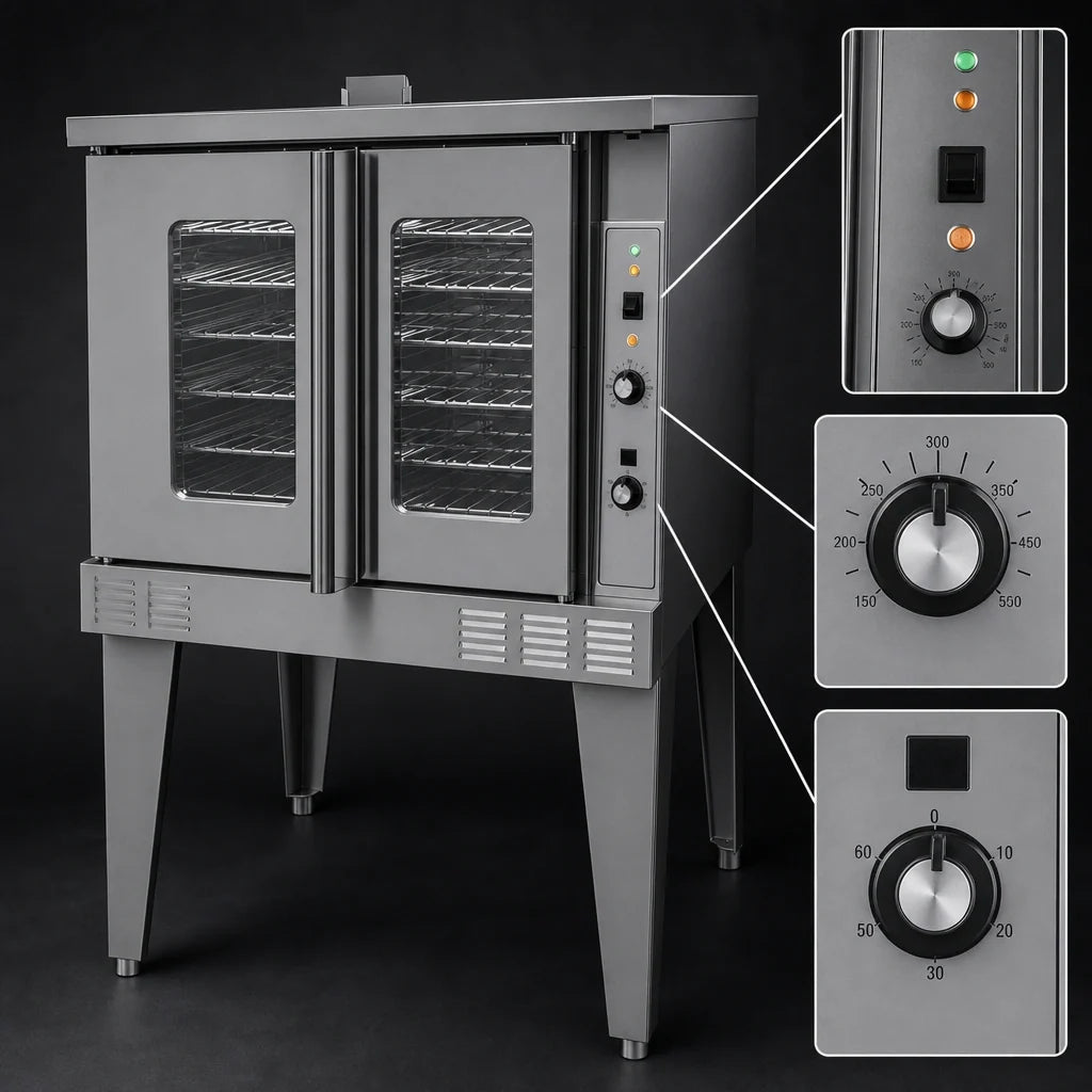 Garland Master MCO-GD-10-S Deep-Depth Single-Deck Gas Convection Oven with Solid-State Controls, 6-Rack Capacity