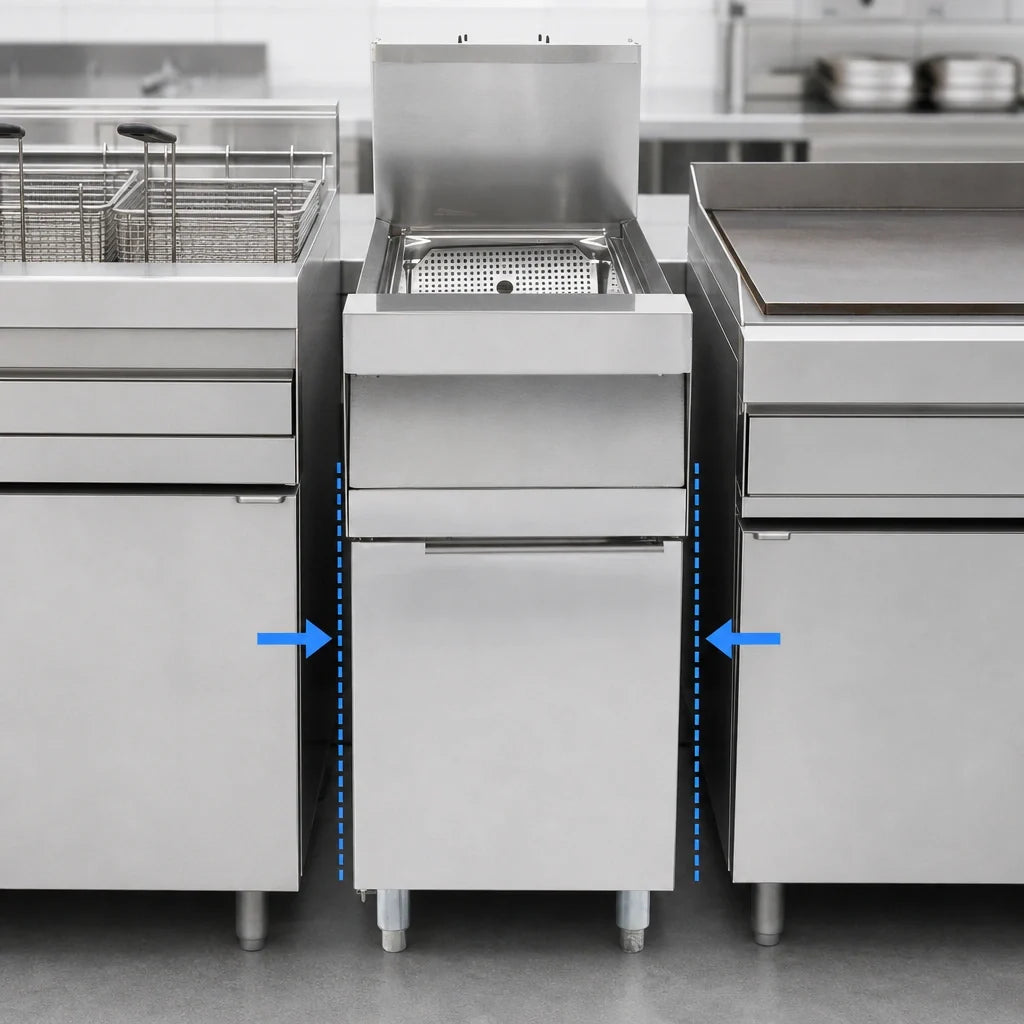 Frymaster/Dean 15MC 15-Inch Stainless Steel Spreader Cabinet with Legs