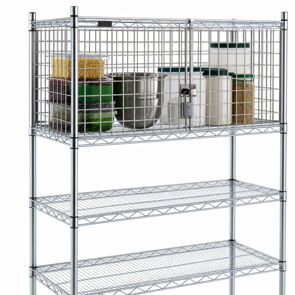 Eagle Group SECM1848S 48 x 18 in Stainless Steel Security Enclosure Kit with Hinged Doors