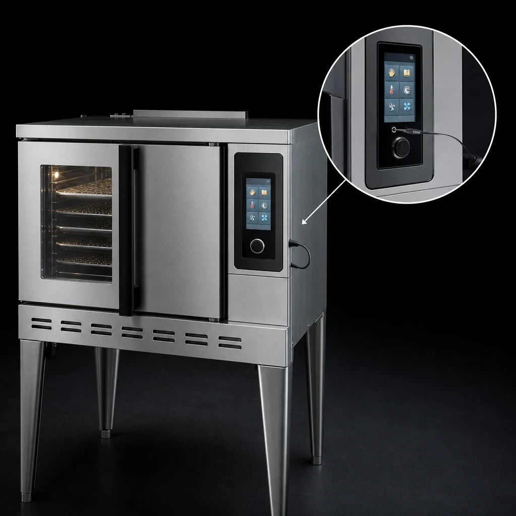 Blodgett (Middleby) Premium Series DFG-100 SGL Full-Size Single-Deck Gas Convection Oven, 5-Pan Capacity, Touchscreen Controls