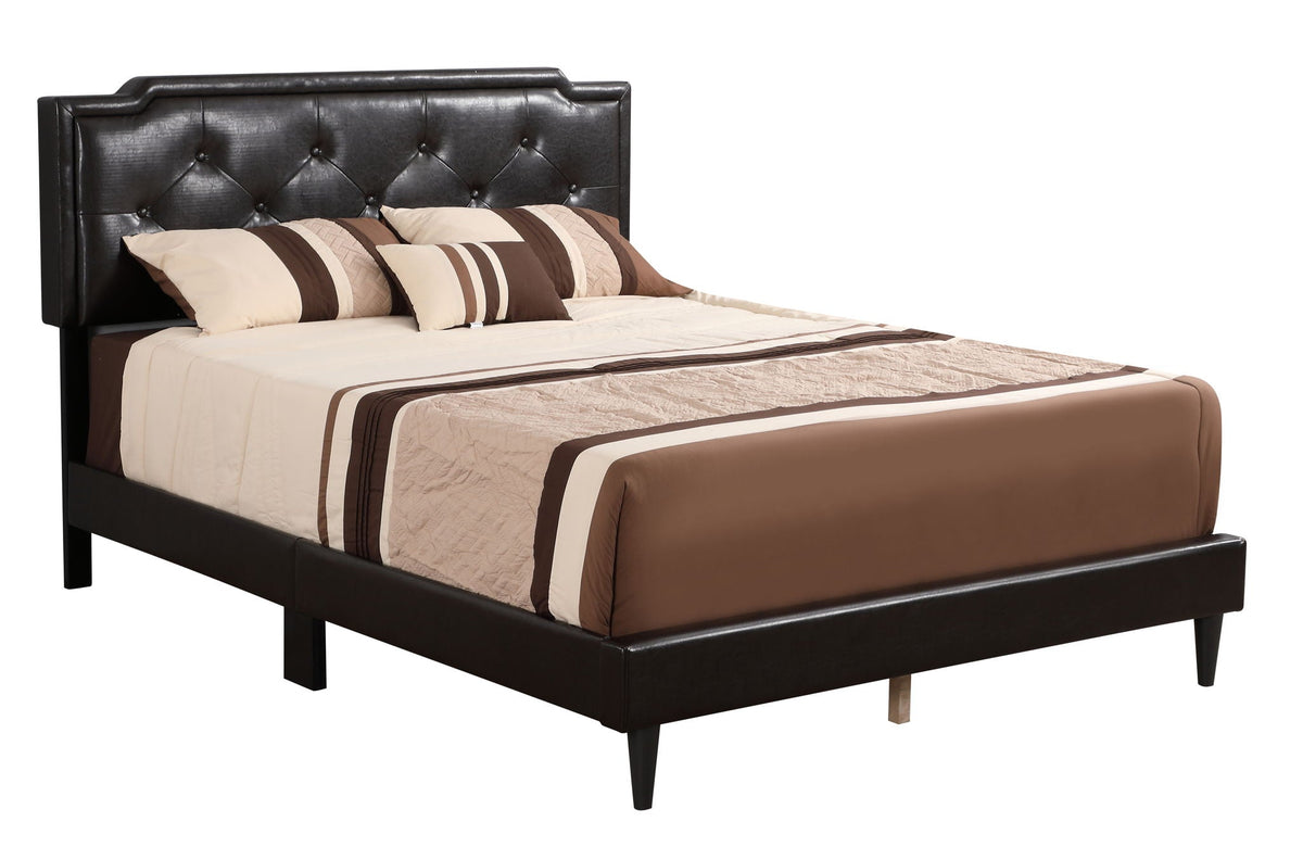 Button Tufted Upholstered Bed with Charming Design - Multiple Colors