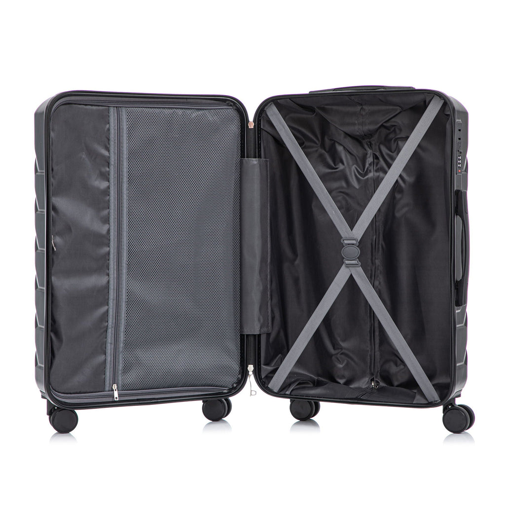 3 Pieces Set Spinner Wheel Luggage With Combination Lock