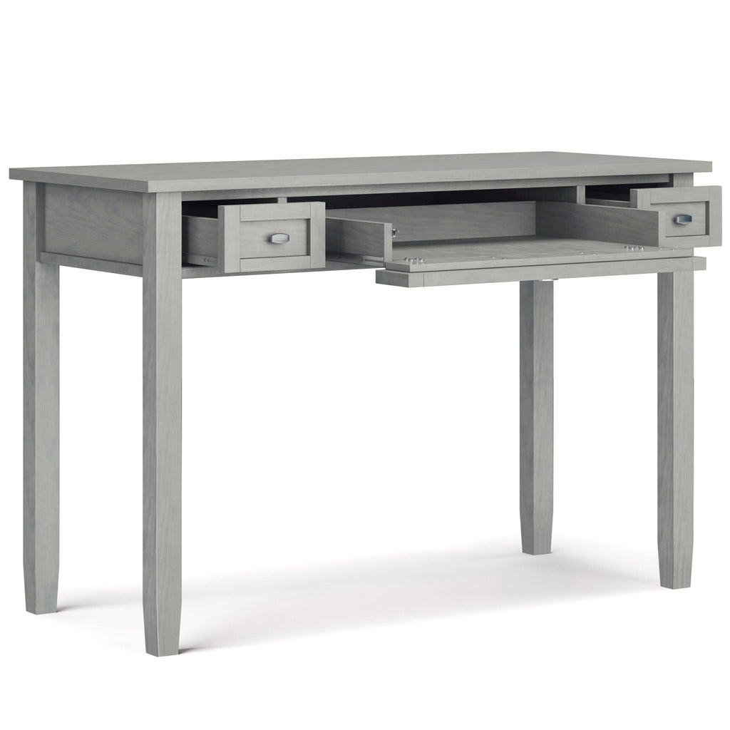 Handcrafted Wooden Writing Desk with Storage Drawers - Multiple Colors