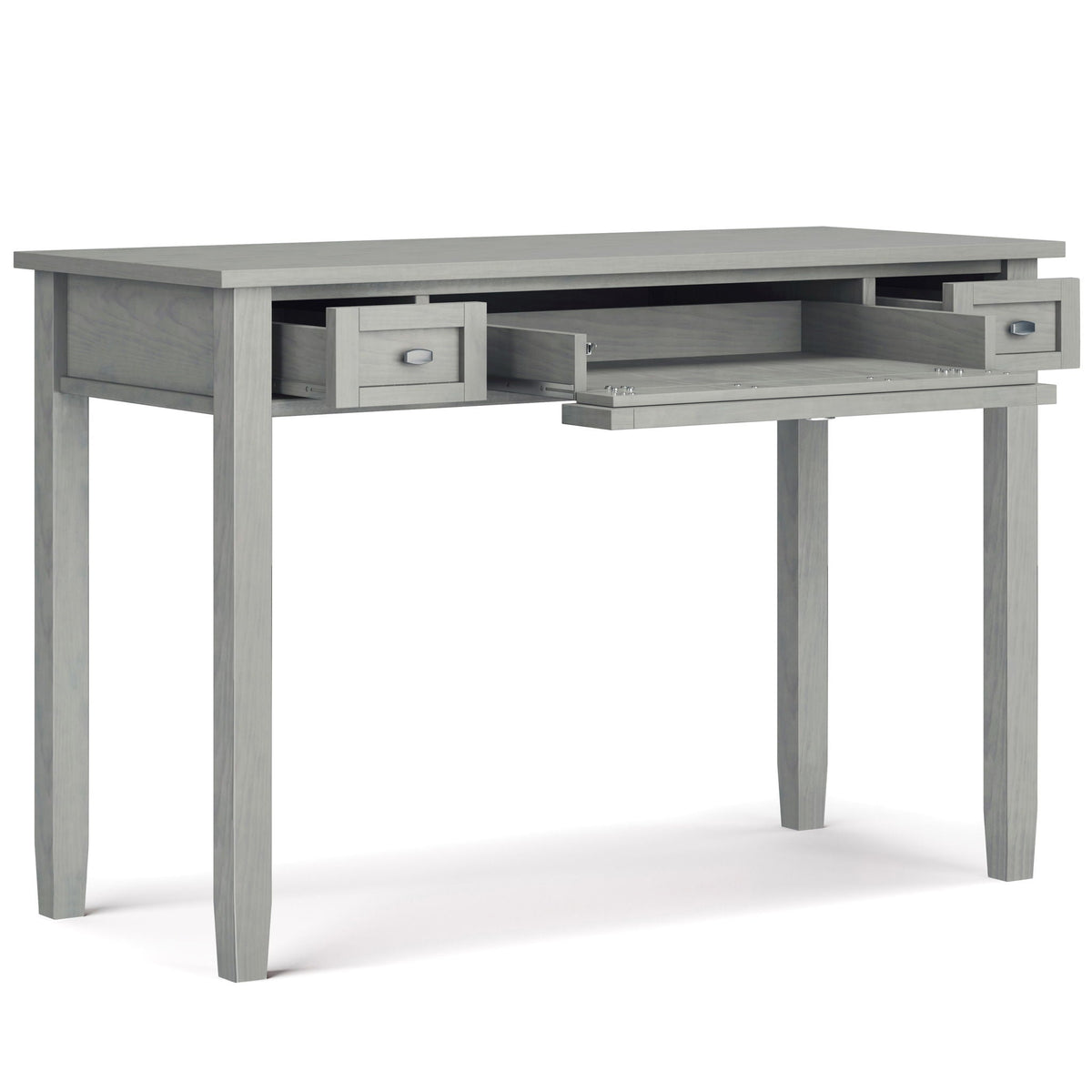 Handcrafted Wooden Writing Desk with Storage Drawers - Multiple Colors