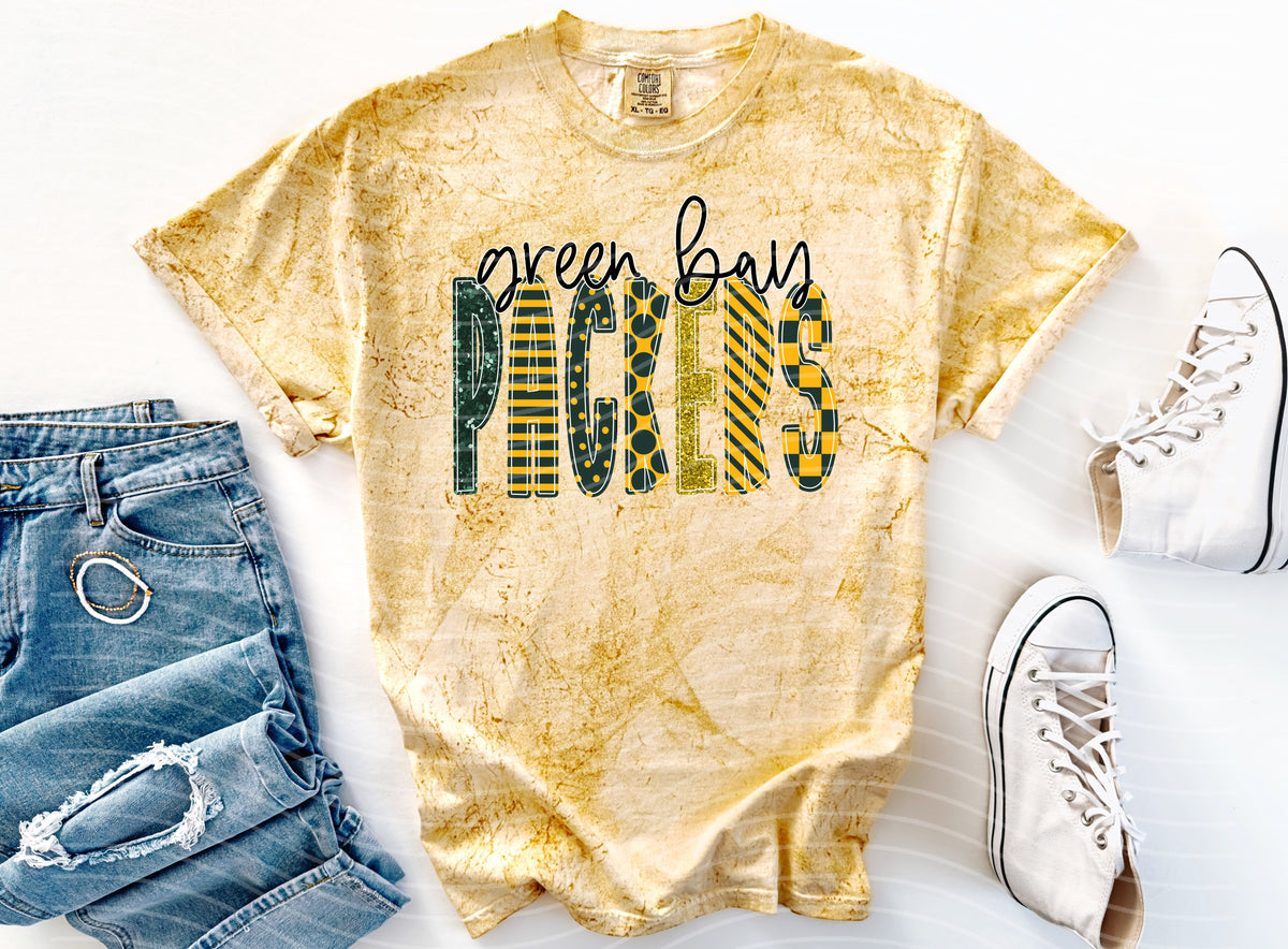Packers Doodle Font Graphic Tee