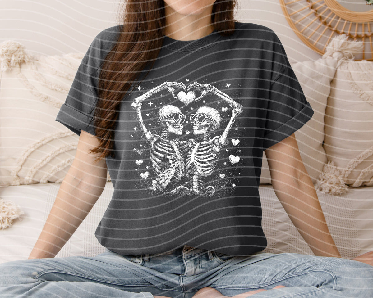 Black & White Skellies Graphic Tee