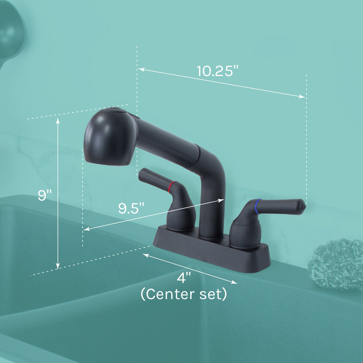 Tehila Black Finish Pull-Out Faucet