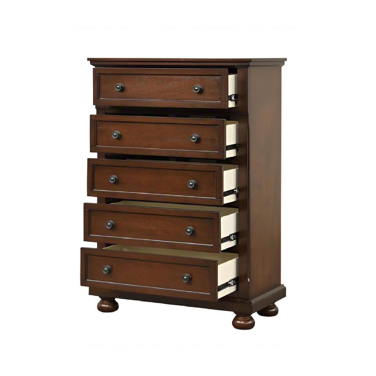 Meade Chest with Felt-Lined Top Drawer - Light Brown or Dark Brown