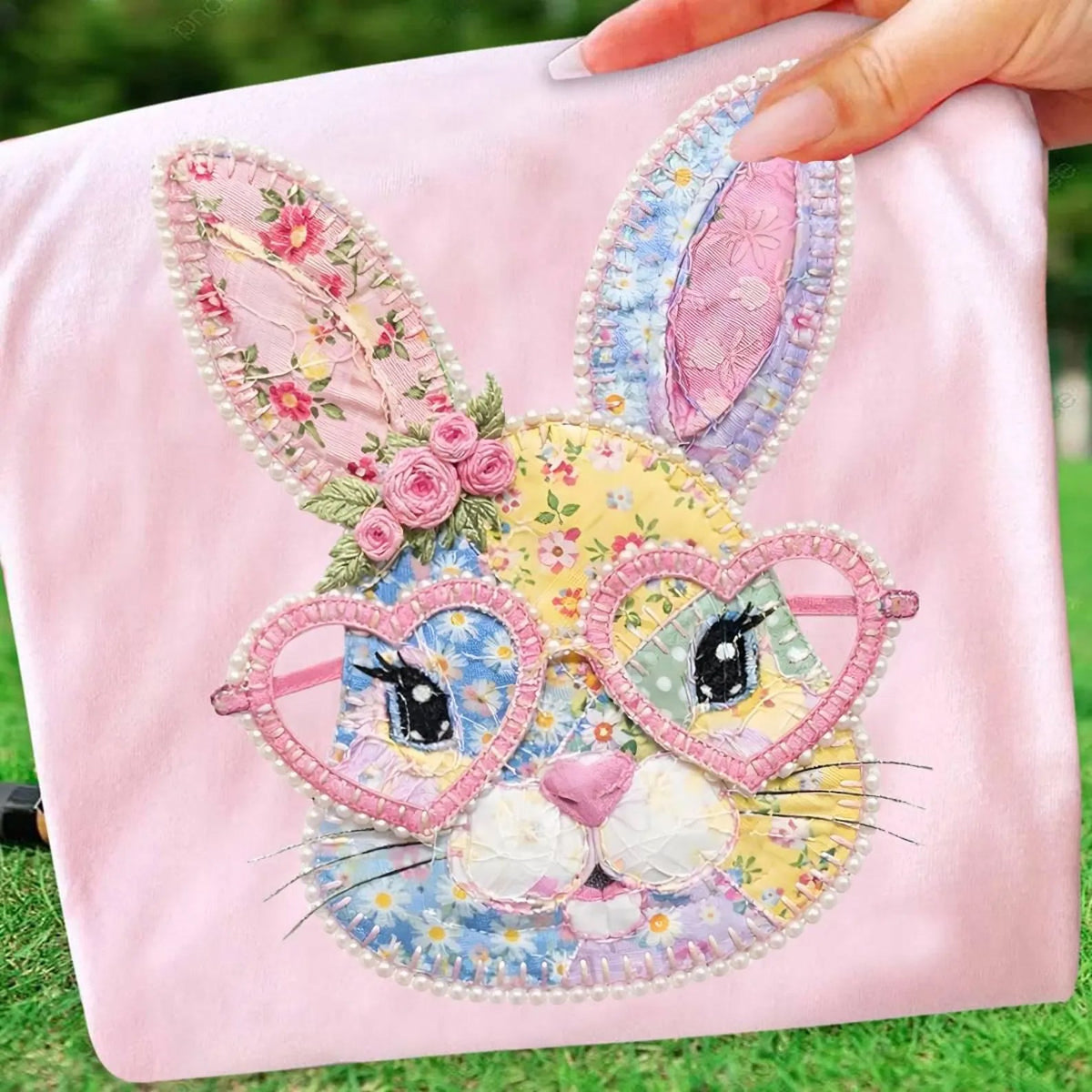 Patchwork Bunny Graphic Tee
