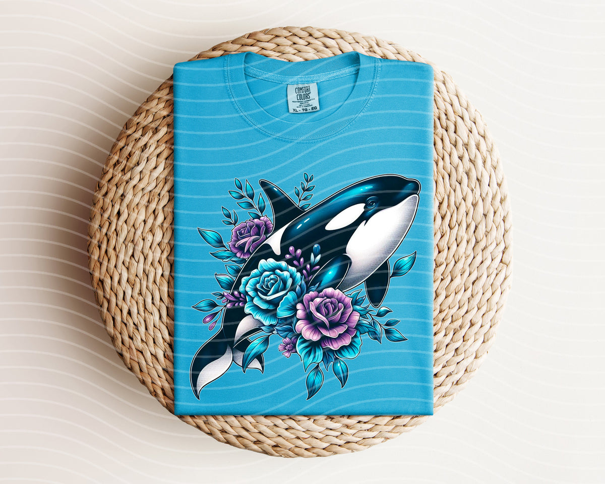Floral Orca Graphic Tee