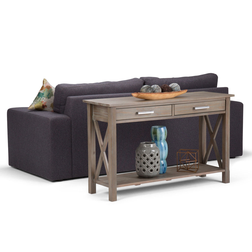 Handcrafted Console Table with Drawer Storage - Multiple Colors