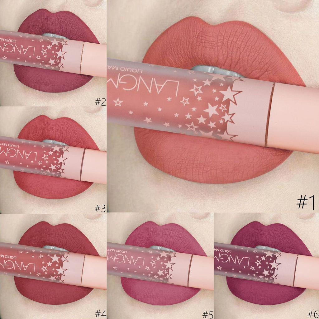 Matte Lip Gloss Set Non-Stick to Cup, Non-Fading