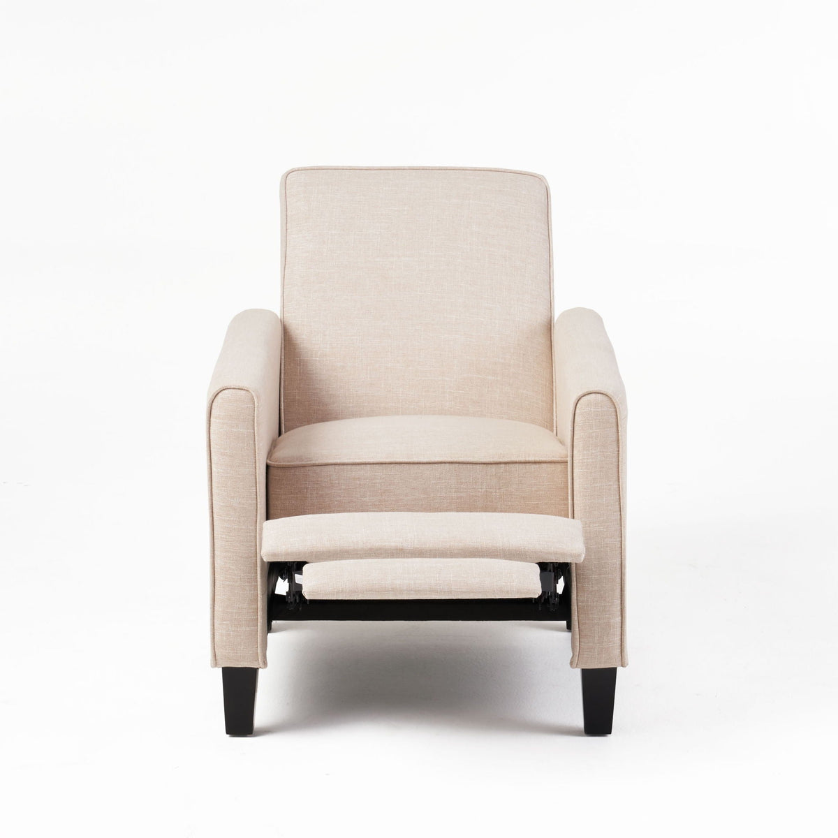 Upholstered Push Back Recliner Chair with Adjustable Recline - Multiple Colors