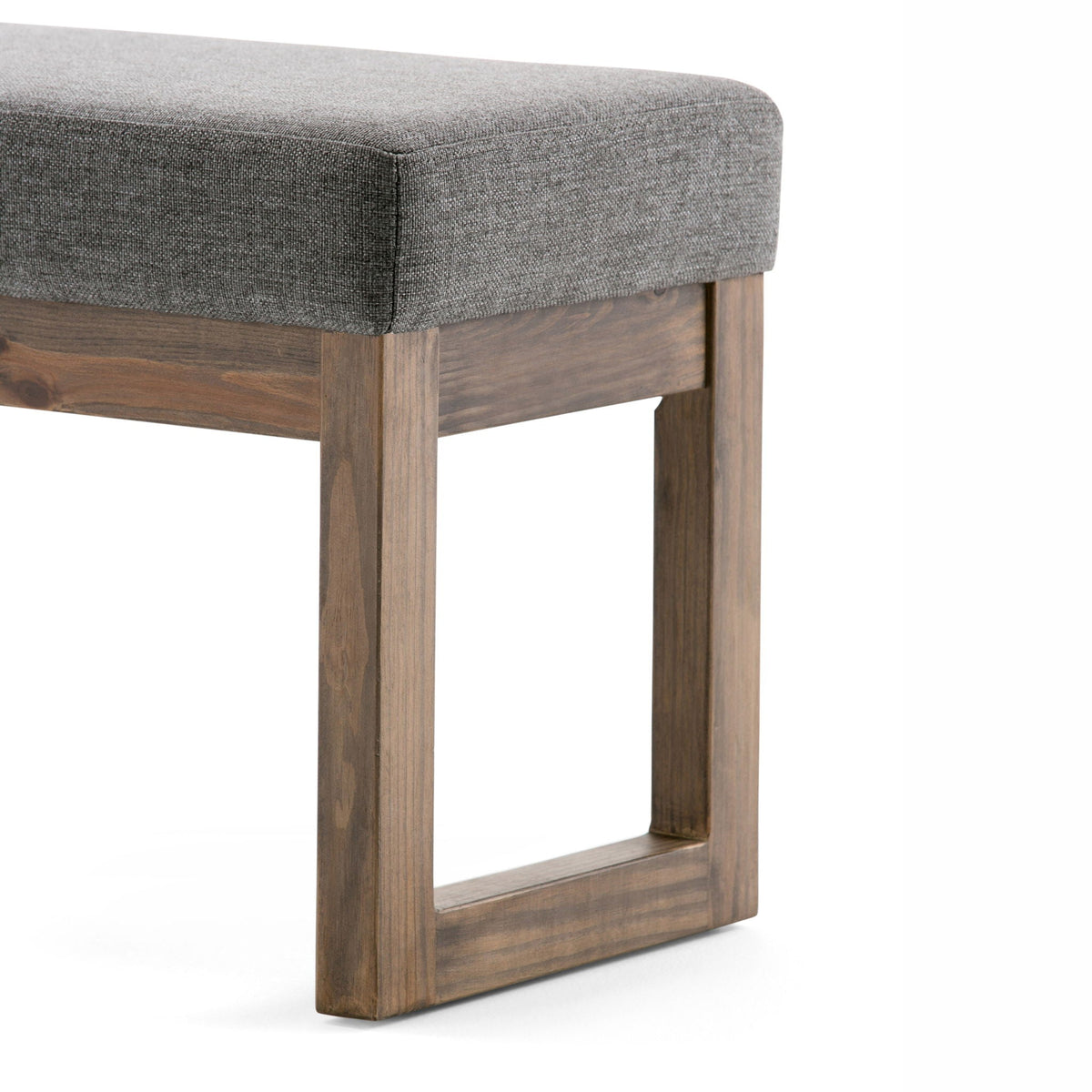 Milltown Upholstered Ottoman Bench with Versatile Design - Multiple Colors