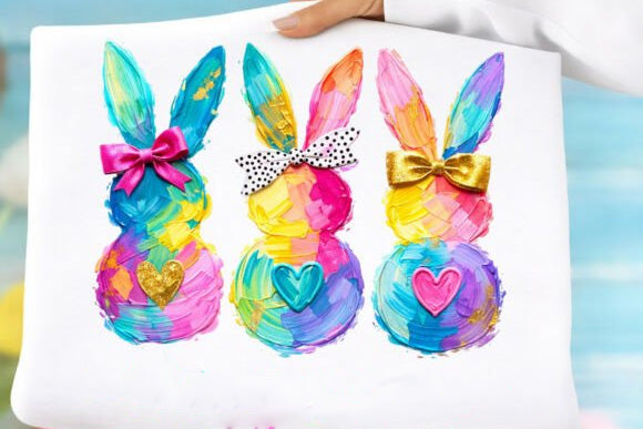 Rainbow Bunnies Graphic Tee