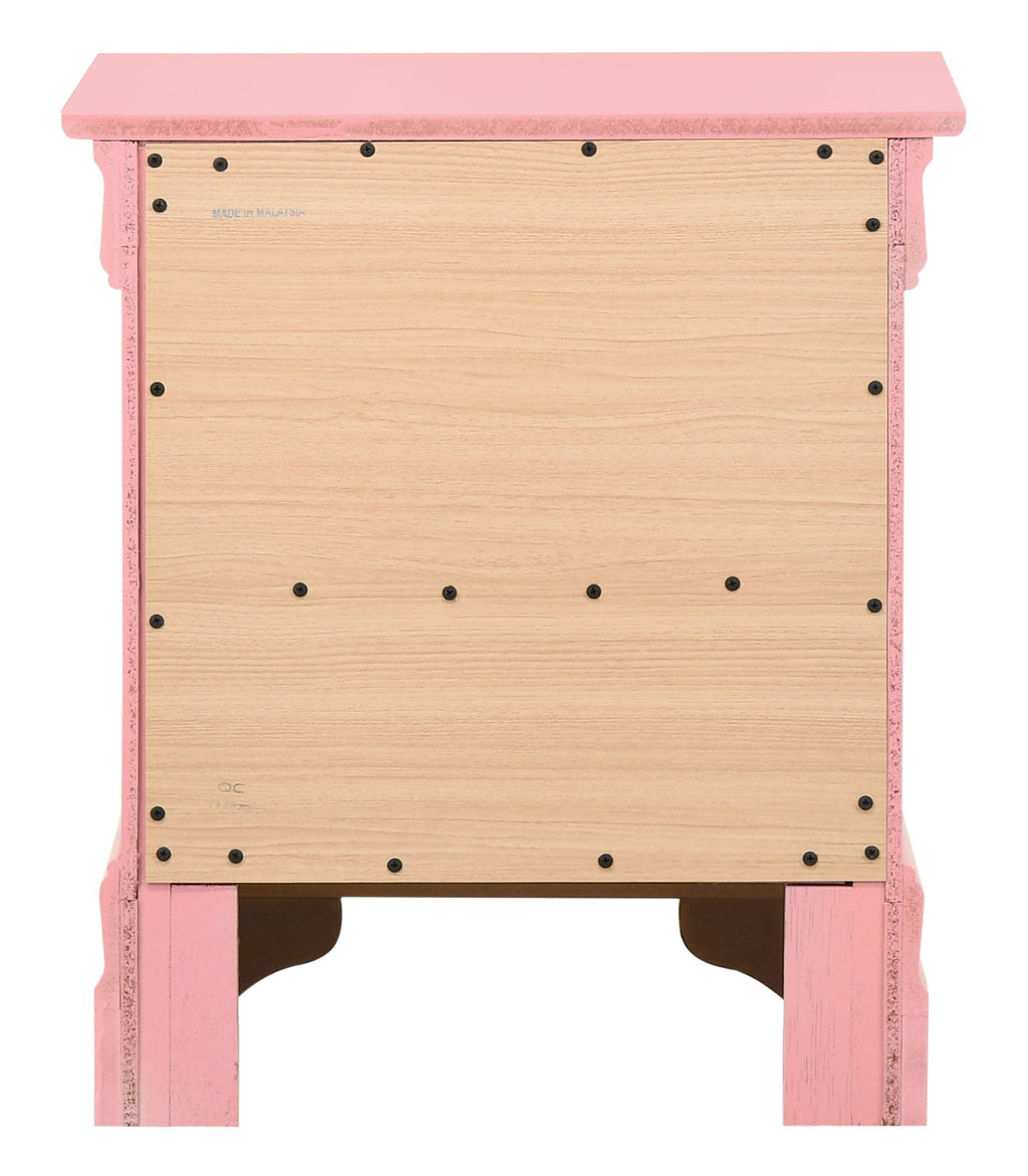Traditional Style Design Nightstand with Classic Accent - Multiple Colors