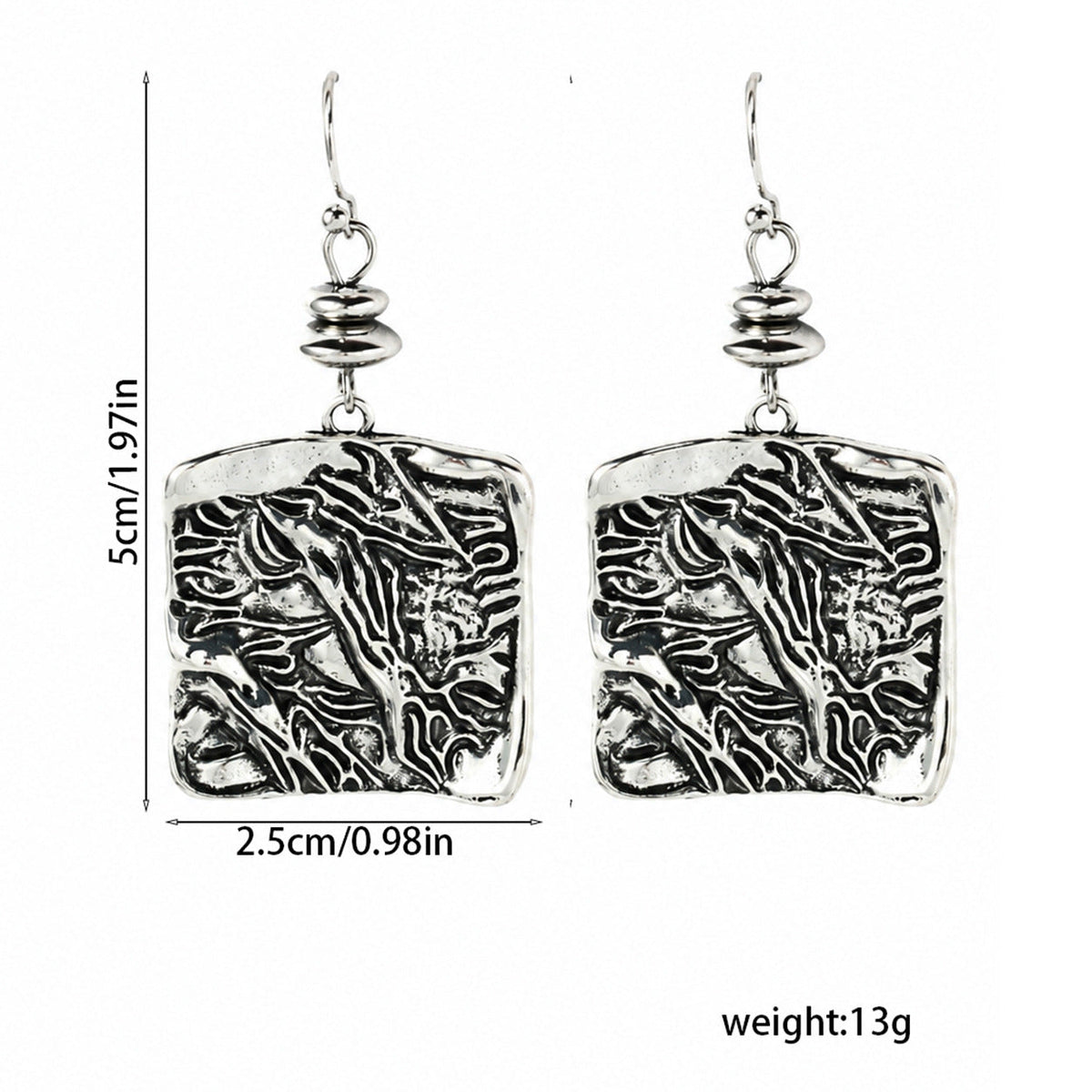 Vintage Square Earrings For Women