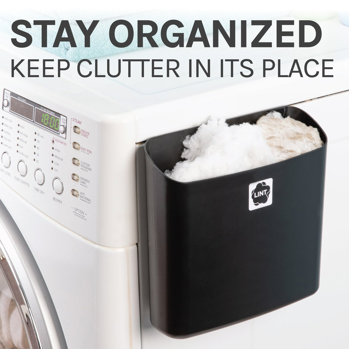 Magnetic Lint Bin Combo Pack (Black)