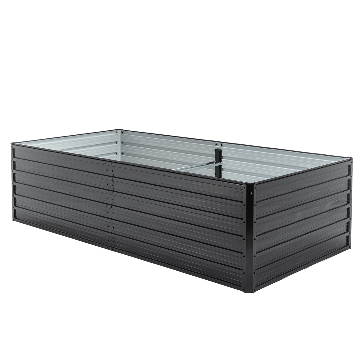 Metal Raised Garden Bed Kit with Gloves - Galvanized Steel