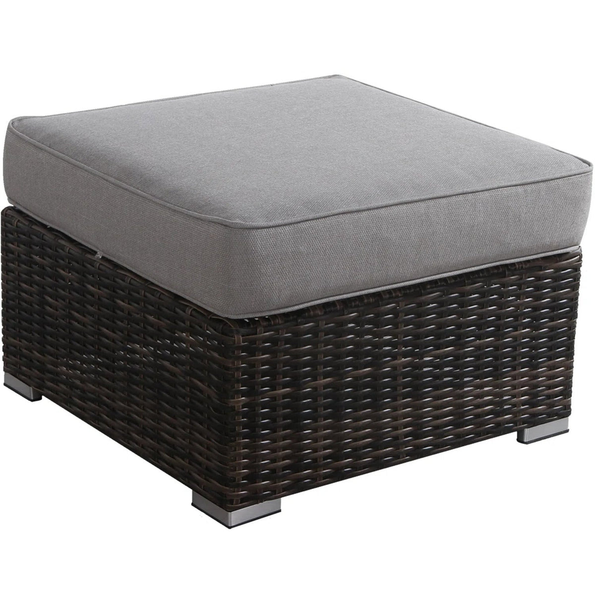 Outdoor Ottoman with Cushion – Fully Assembled