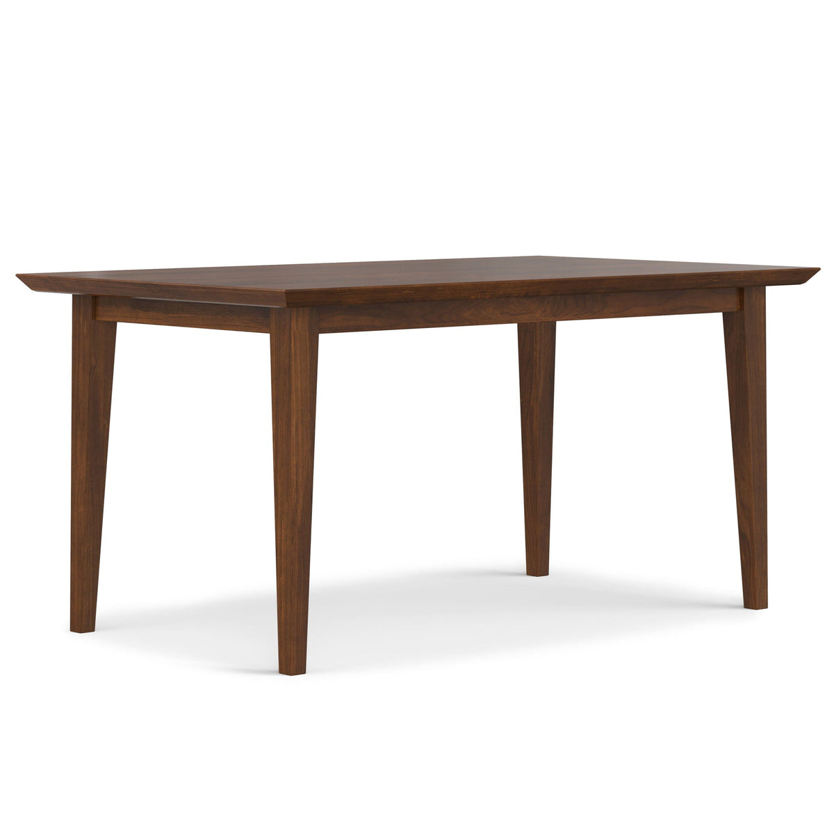 Contemporary Dining Table with Solid Oak Veneer - Light or Dark Brown