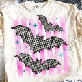 Plaid Bats Graphic Tee