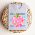 Apple Stripes Graphic Tee