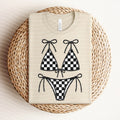 Checkered Bikini Graphic Tee