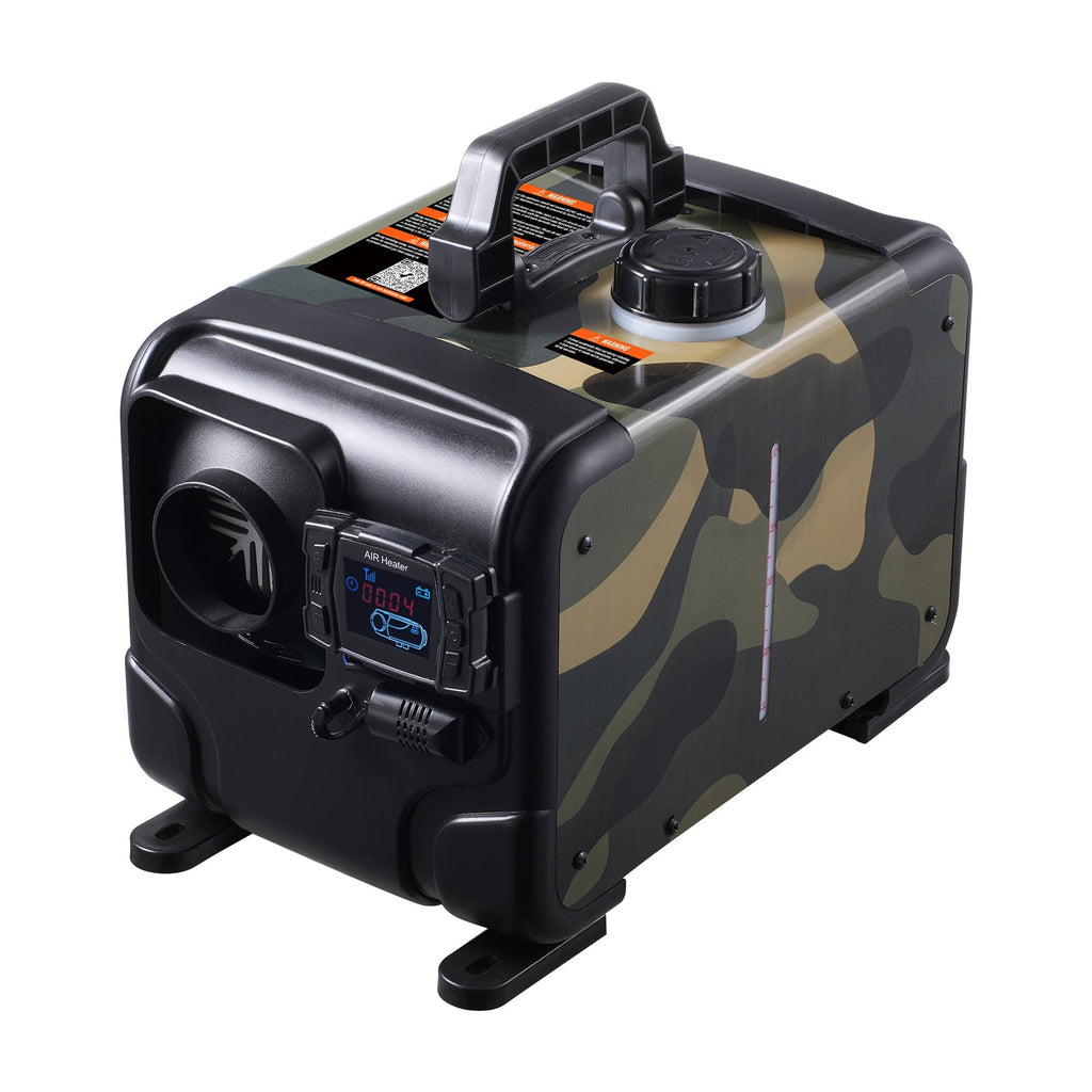 Diesel Air Heater 8KW with Bluetooth Remote Control - Black