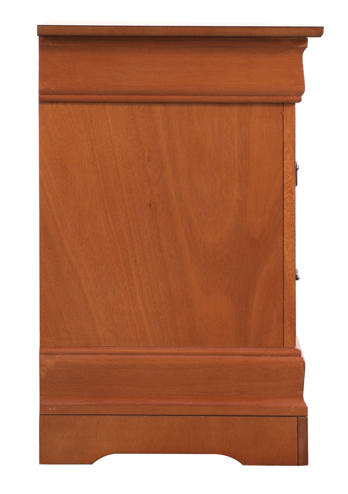 Louis Phillipe Wood Nightstand with Storage Drawers - Multiple Colors
