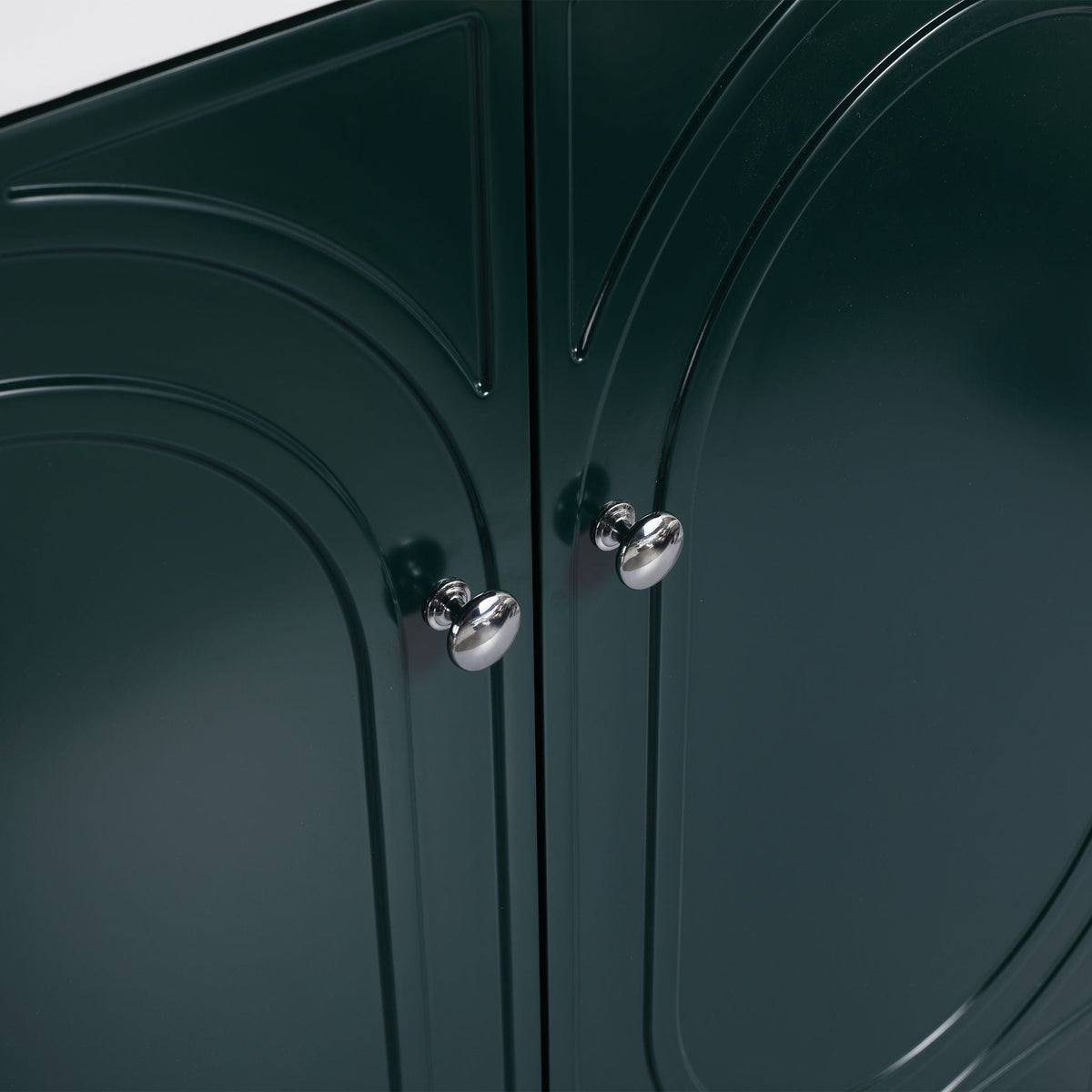 Modern Freestanding Bathroom Vanity with Soft Close Cabinet Doors - Pearl Silver, White, or Dark Green