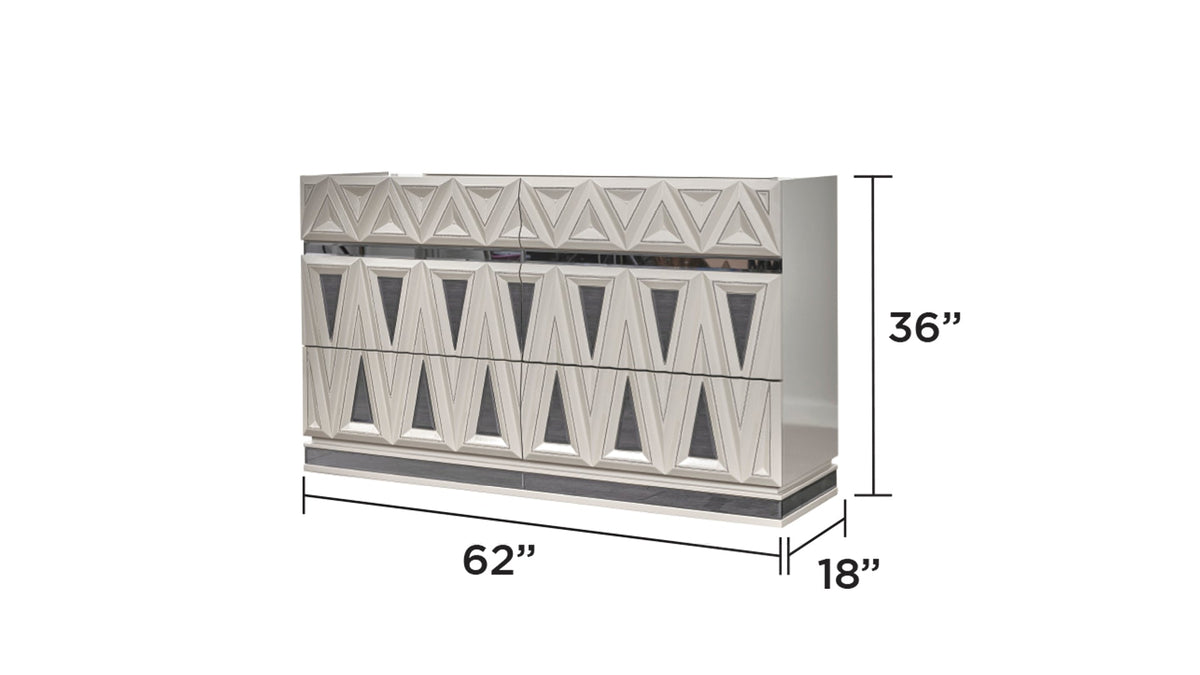 Lavita Modern 4 Pc Queen Upholstered Bedroom Set with LED Accents - Velvet