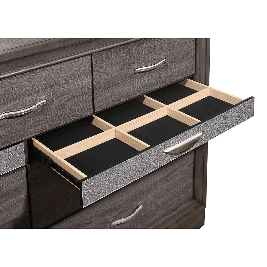 Sparkle Dresser with Jewelry Drawer - Gray