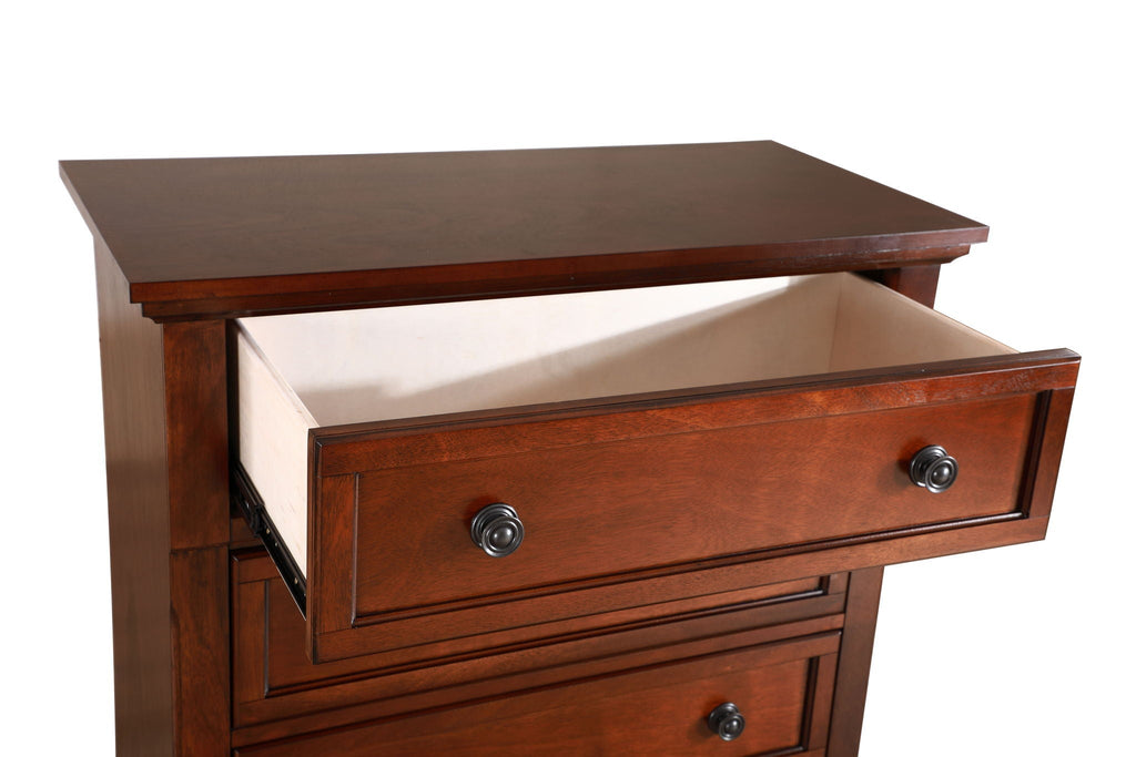 Meade Chest with Felt-Lined Top Drawer - Light Brown or Dark Brown