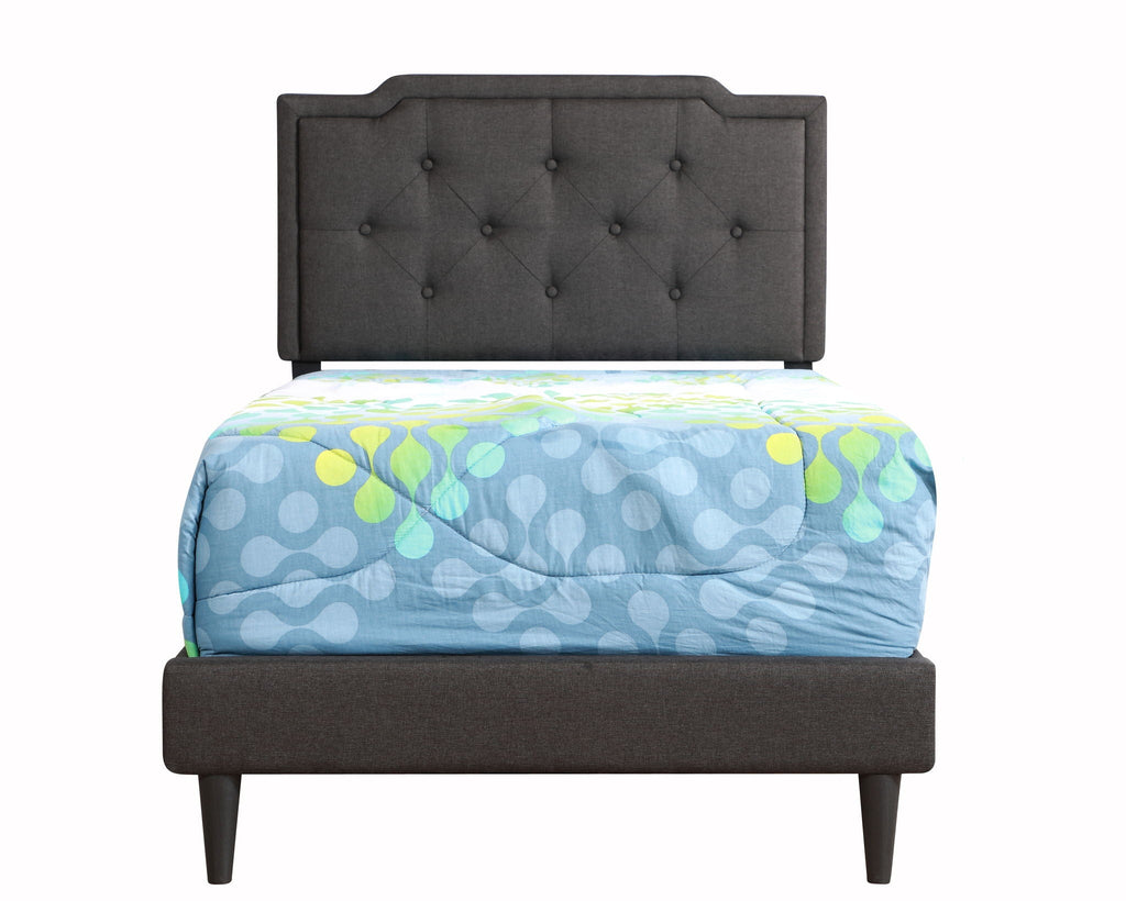 Button Tufted Upholstered Bed with Charming Design - Multiple Colors