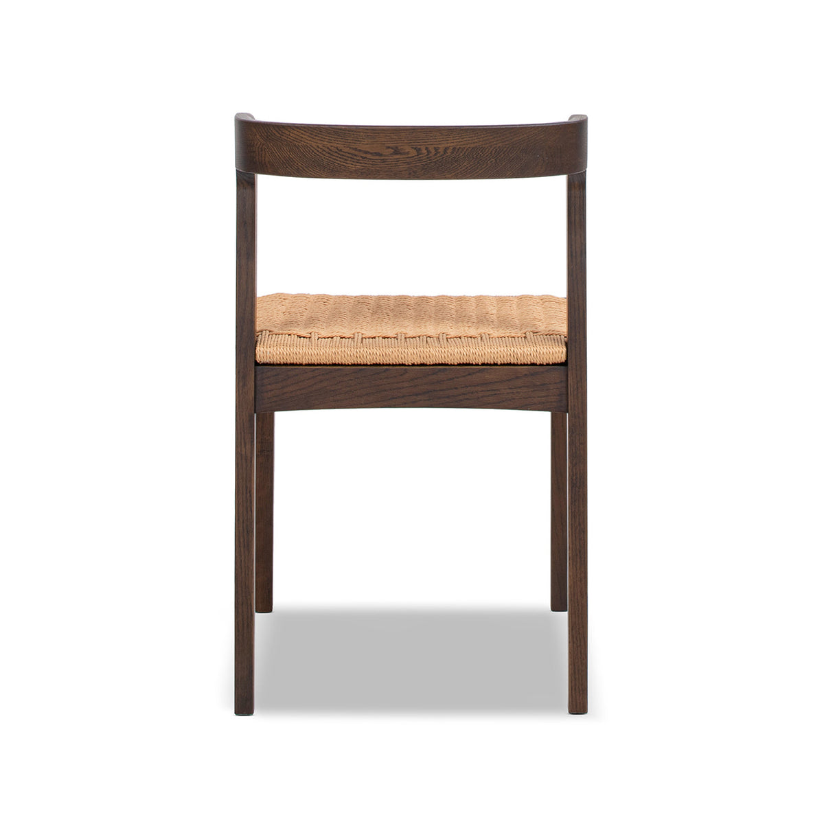 Capri Woven Seat Chair with Handwoven Seat - Brown